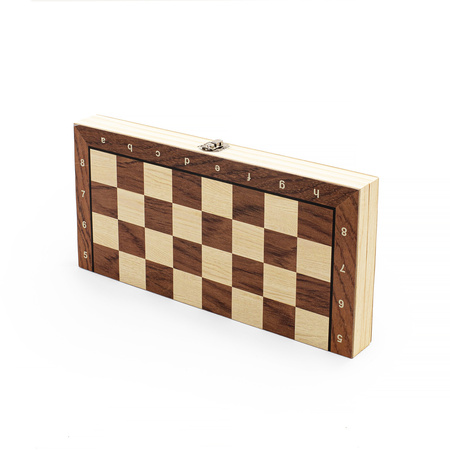 Gra 3w1 szachy warcaby backgammon magnetyczne drewniane