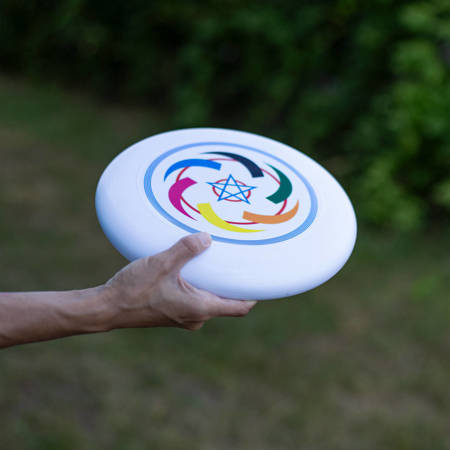 Dysk do frisbee Ultimate latający do rzucania DF-02 biały