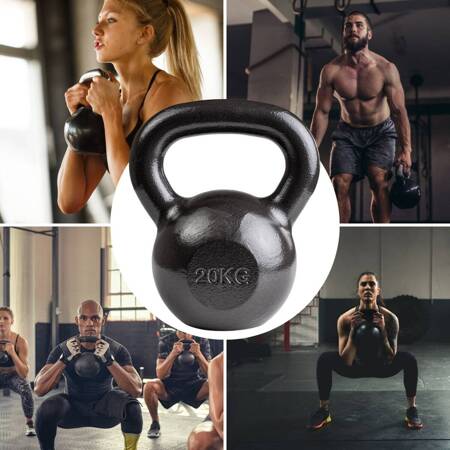 Kettlebell 20kg żeliwny BA-KCZ20 Pretorians