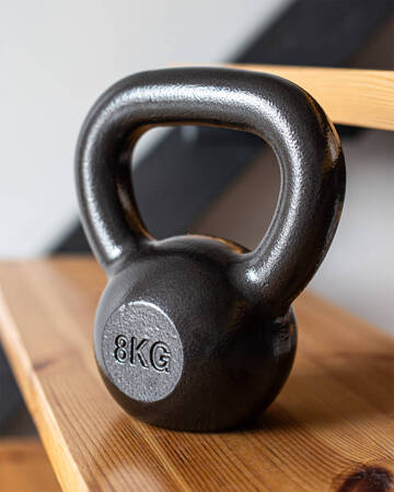 Kettlebell 8kg żeliwny BA-KCZ08 Pretorians