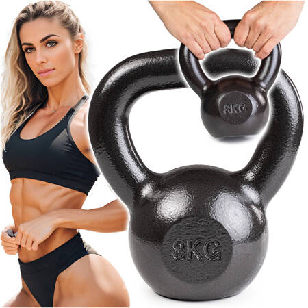 Kettlebell 8kg żeliwny BA-KCZ08 Pretorians